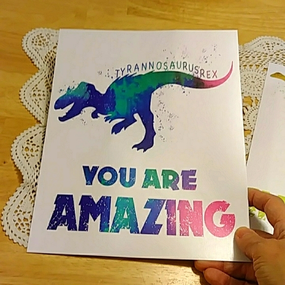 Unframed Dinosaur Prints, Dino affirmation prints for boys room - Picture 4 of 6